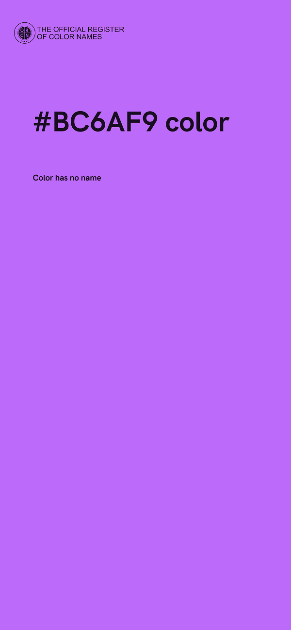 #BC6AF9 color image