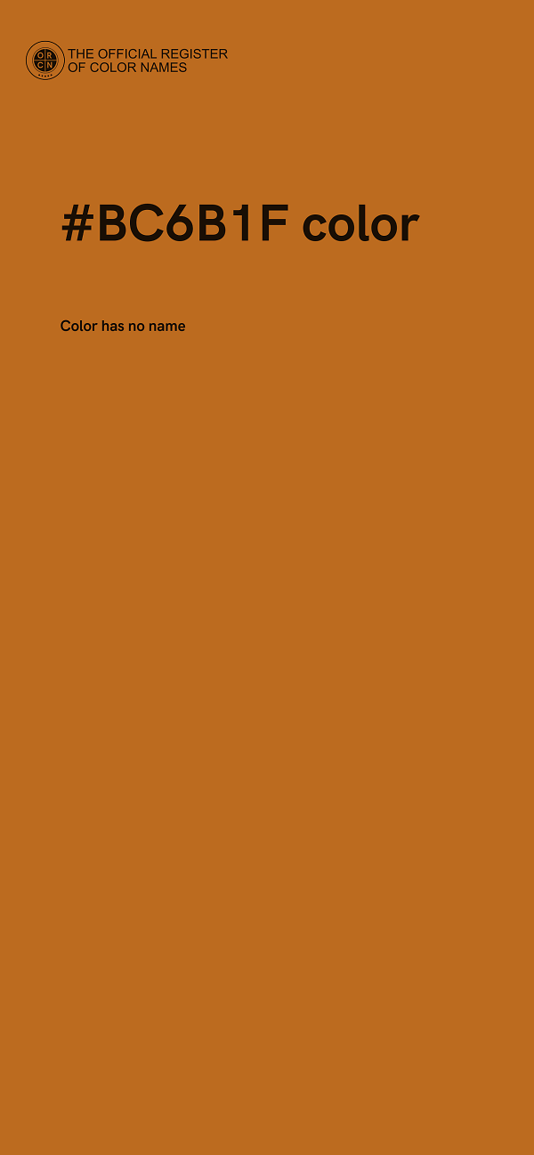 #BC6B1F color image
