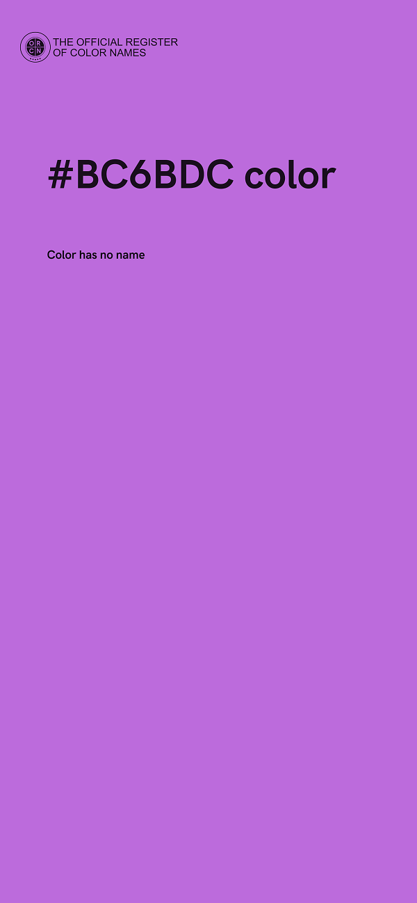 #BC6BDC color image