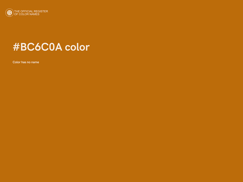 #BC6C0A color image