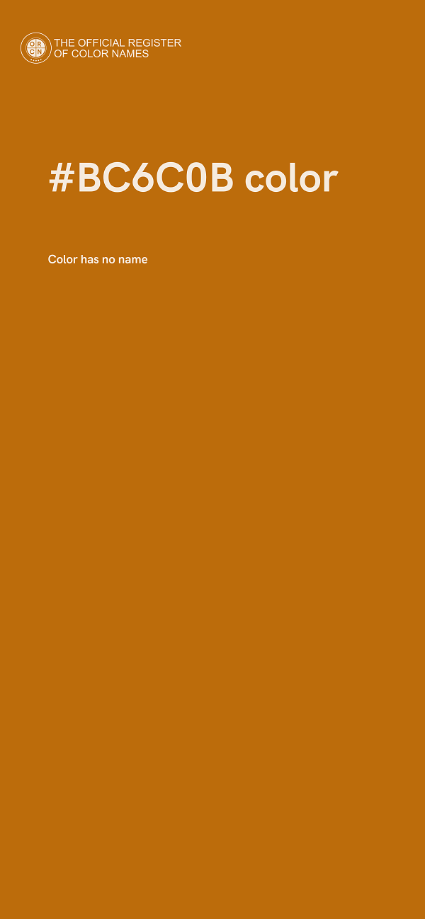 #BC6C0B color image