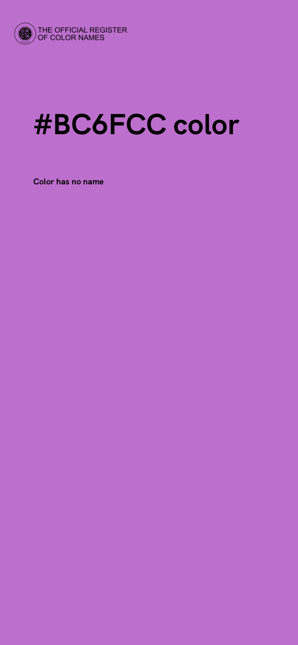 #BC6FCC color image