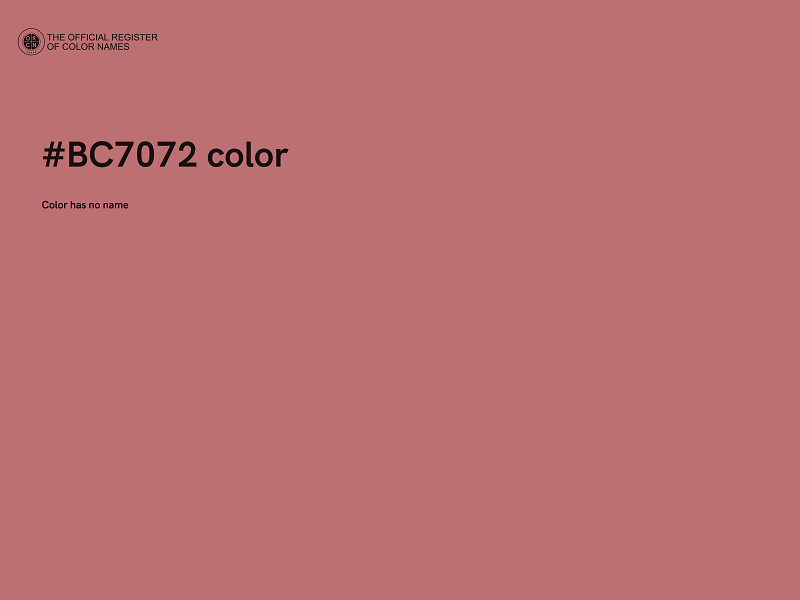 #BC7072 color image