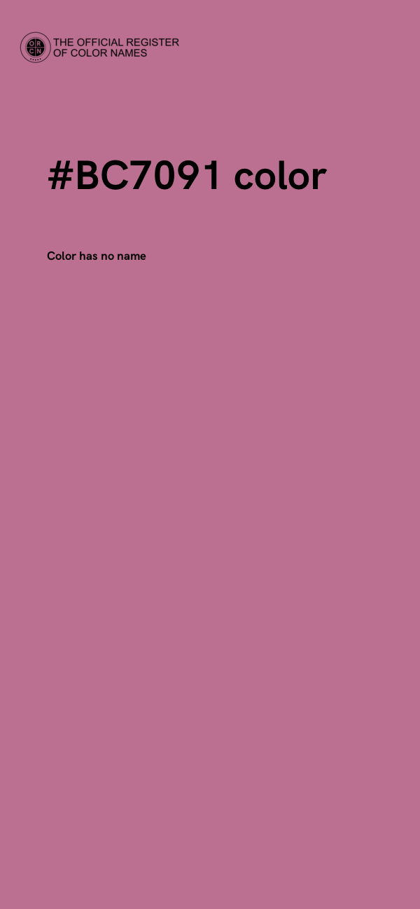 #BC7091 color image