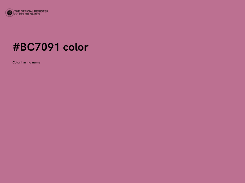 #BC7091 color image