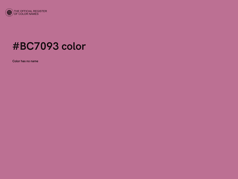 #BC7093 color image