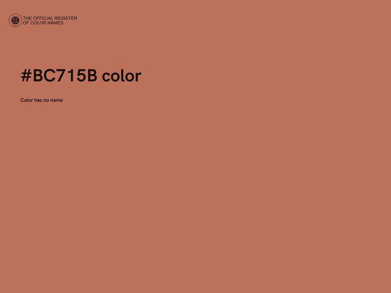 #BC715B color image