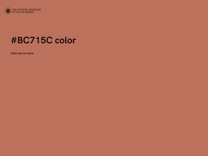 #BC715C color image