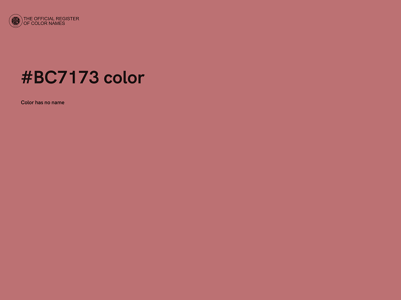 #BC7173 color image