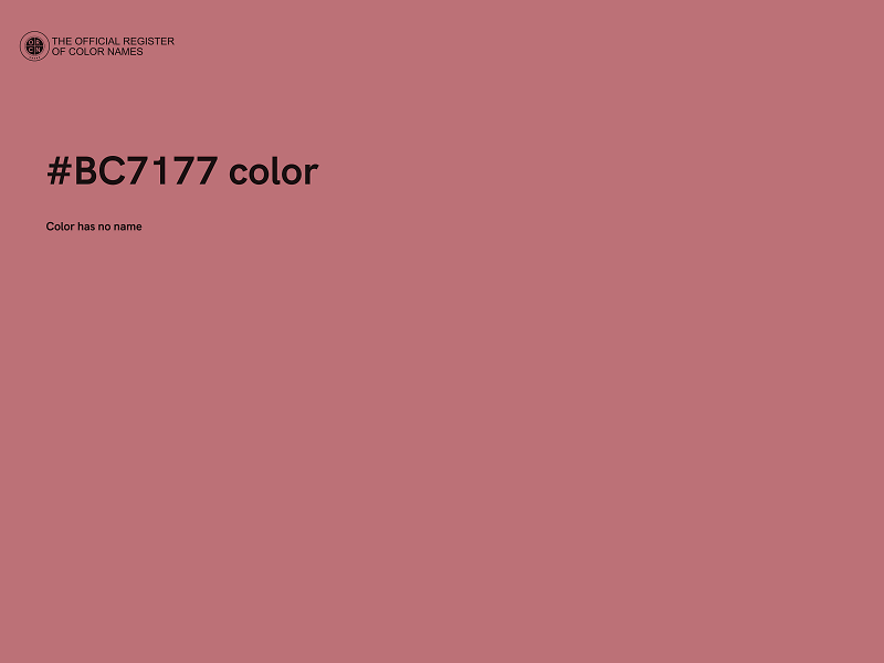 #BC7177 color image