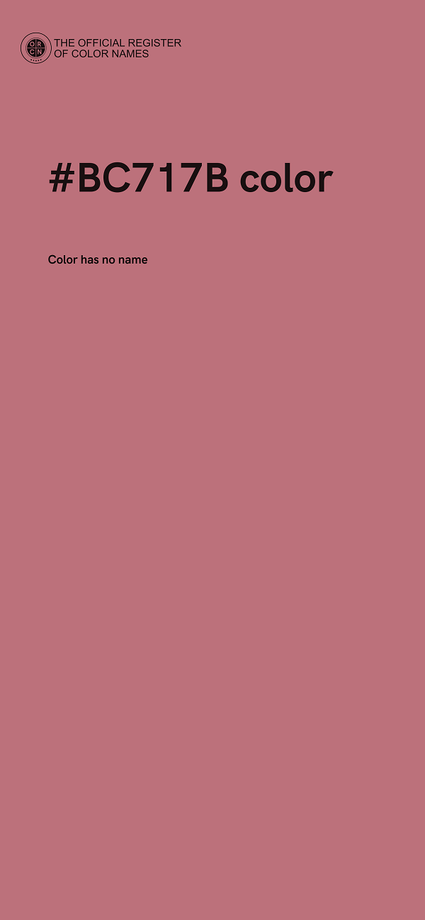 #BC717B color image