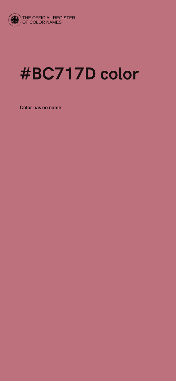 #BC717D color image