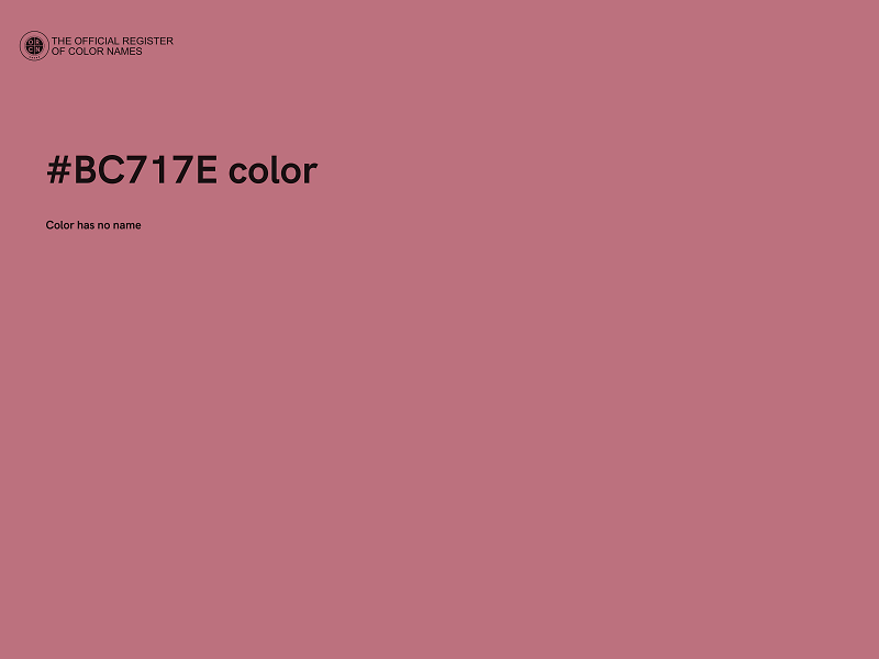 #BC717E color image