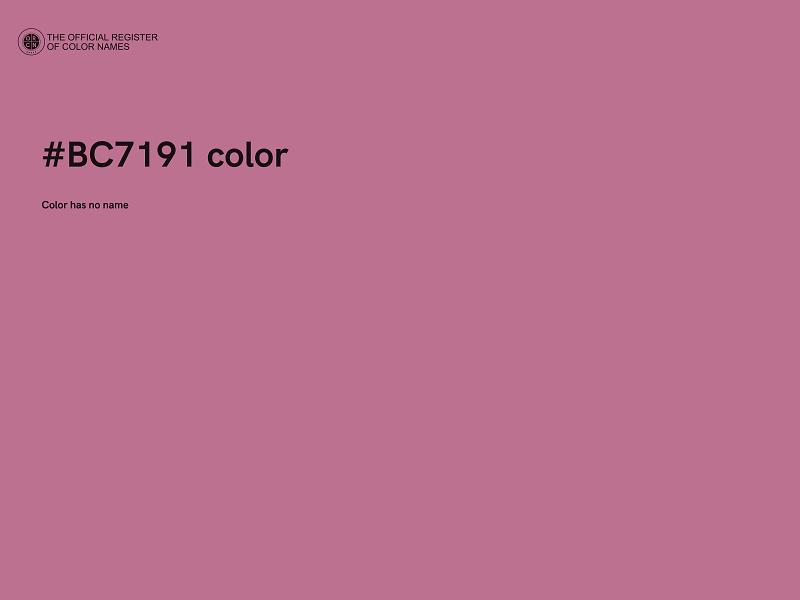 #BC7191 color image
