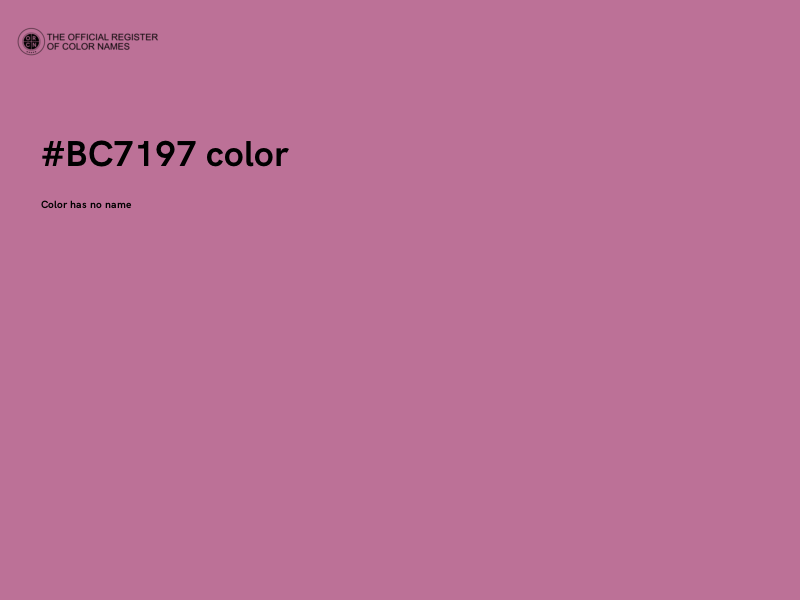 #BC7197 color image