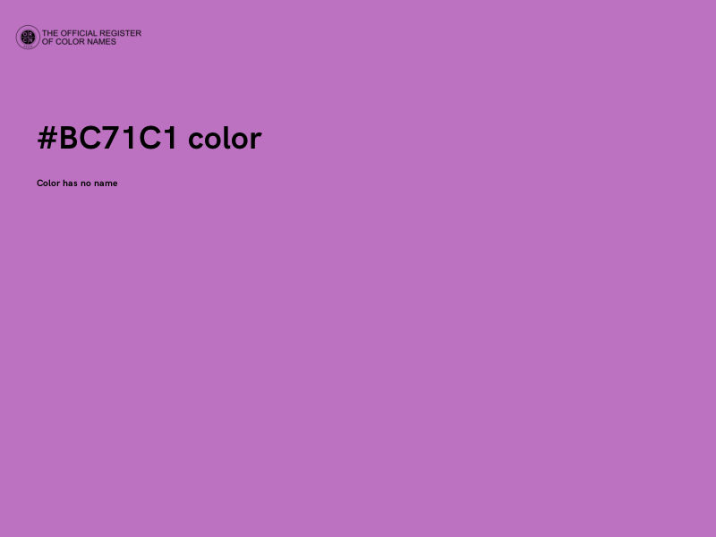 #BC71C1 color image
