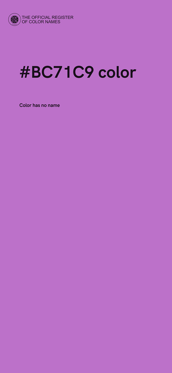 #BC71C9 color image
