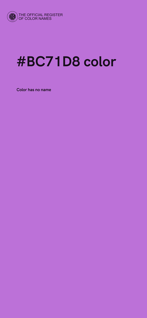 #BC71D8 color image
