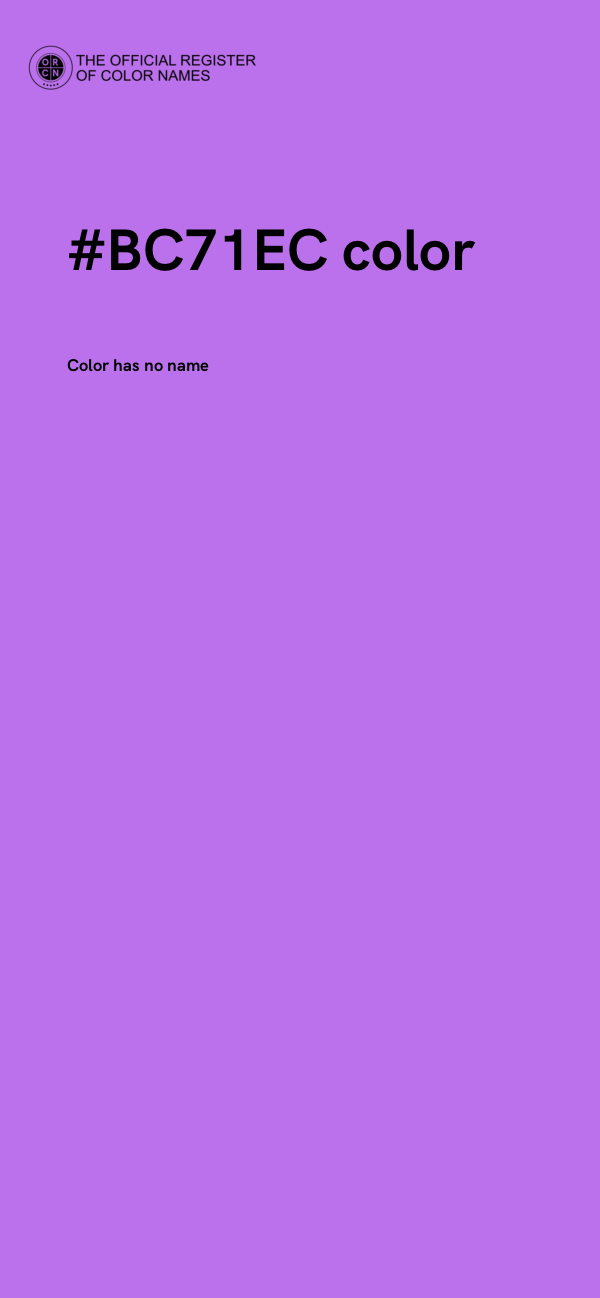 #BC71EC color image