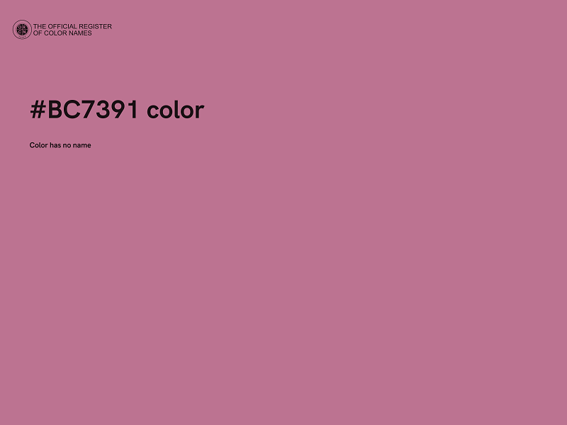 #BC7391 color image