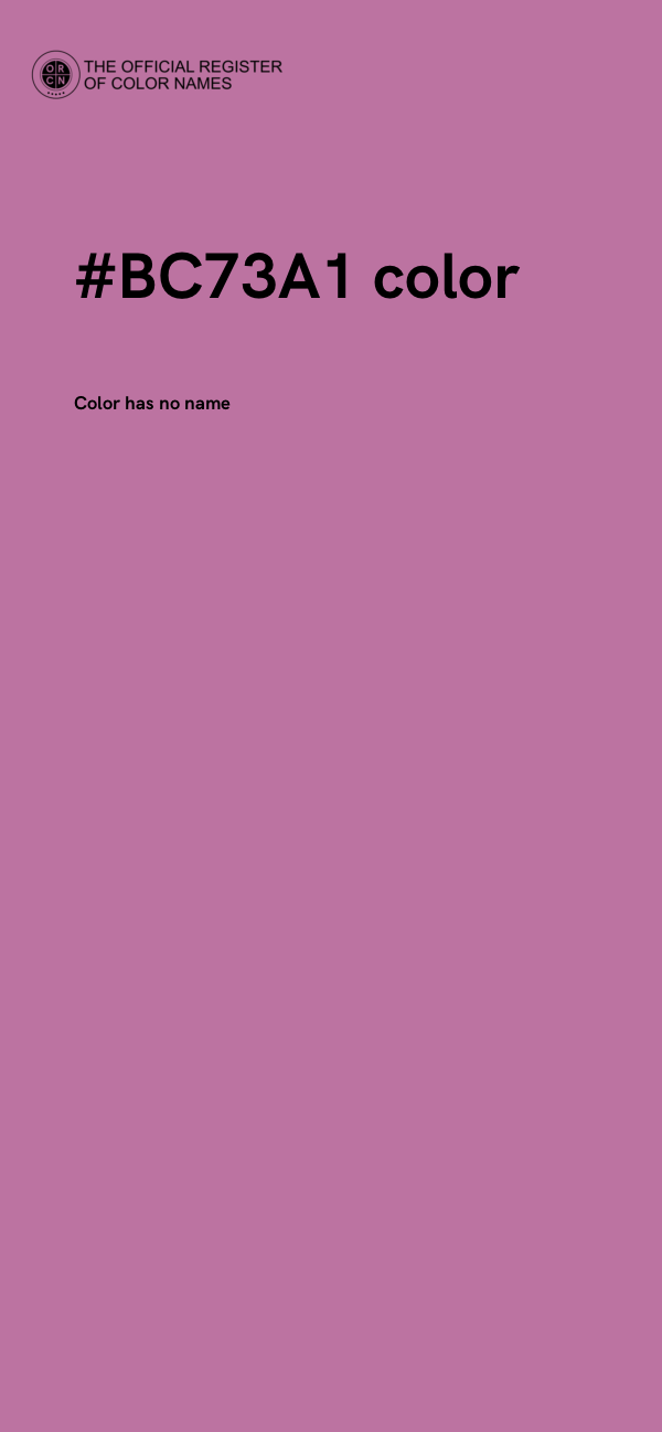 #BC73A1 color image