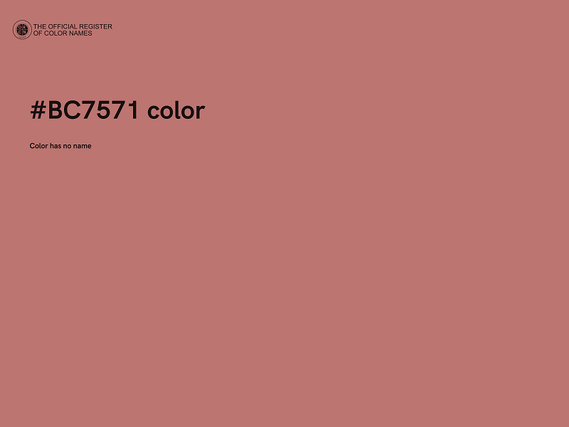 #BC7571 color image