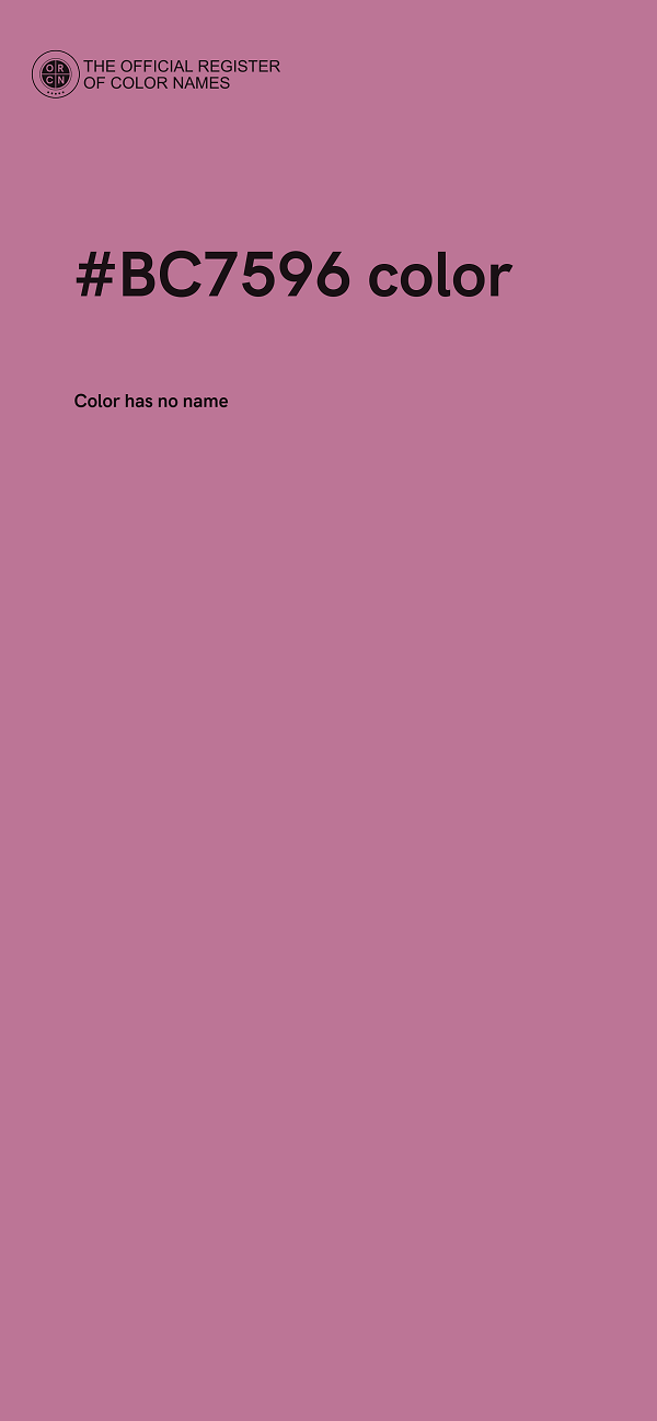 #BC7596 color image