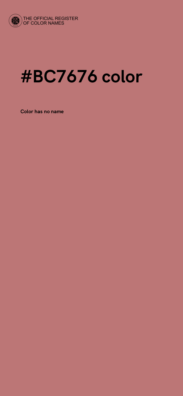 #BC7676 color image