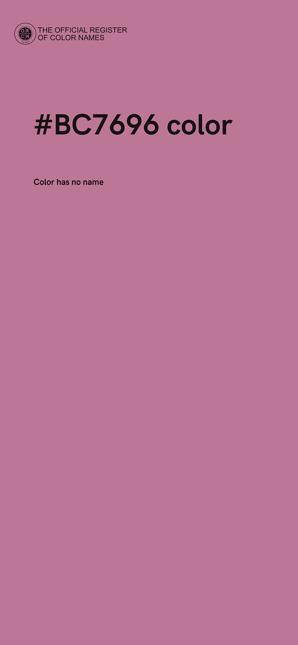 #BC7696 color image