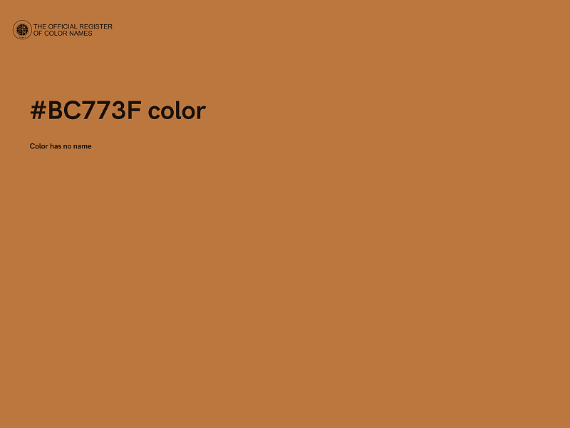 #BC773F color image