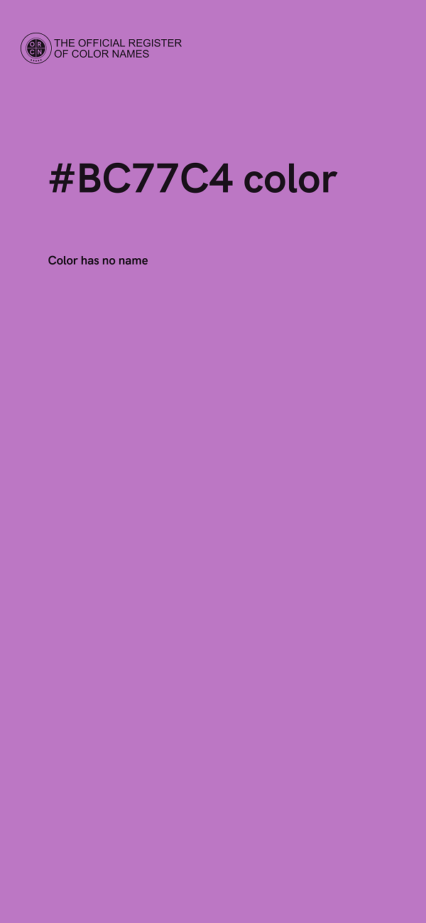 #BC77C4 color image