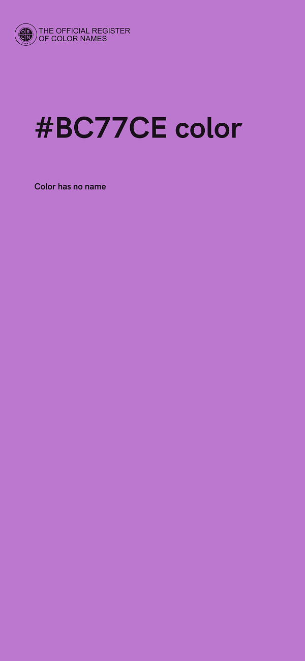 #BC77CE color image
