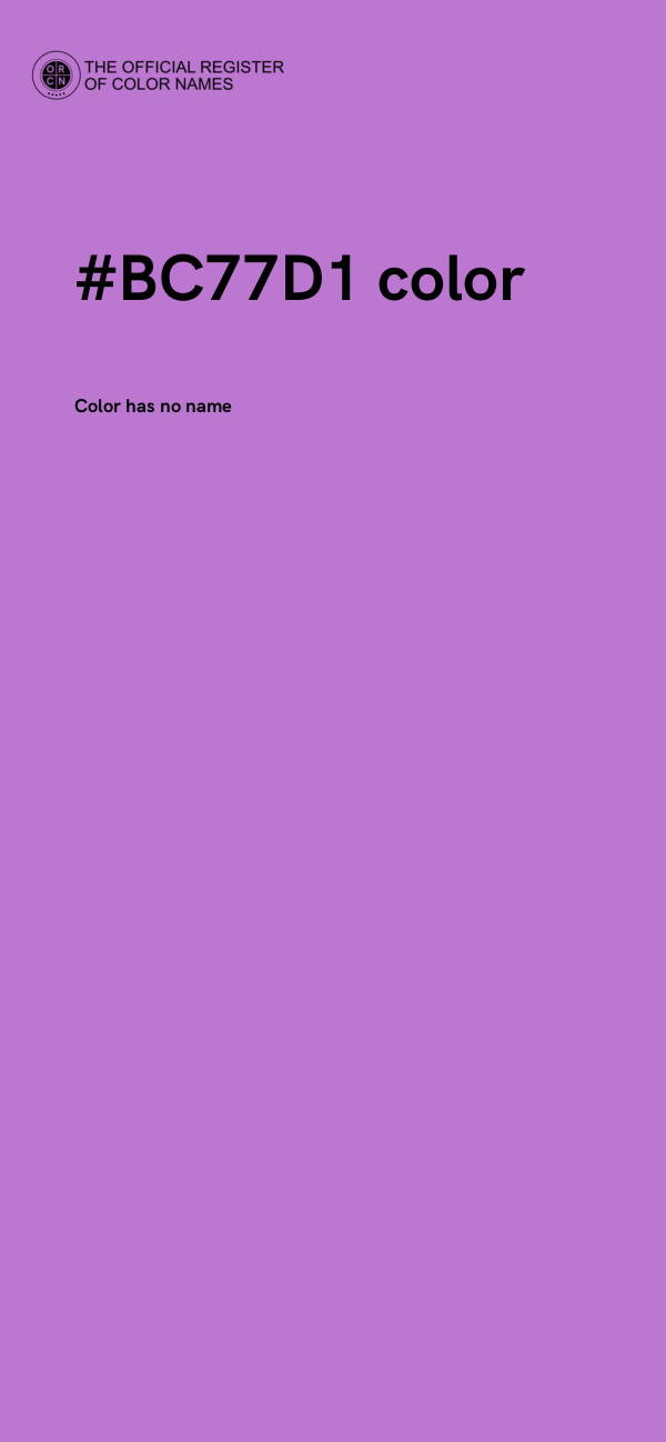 #BC77D1 color image