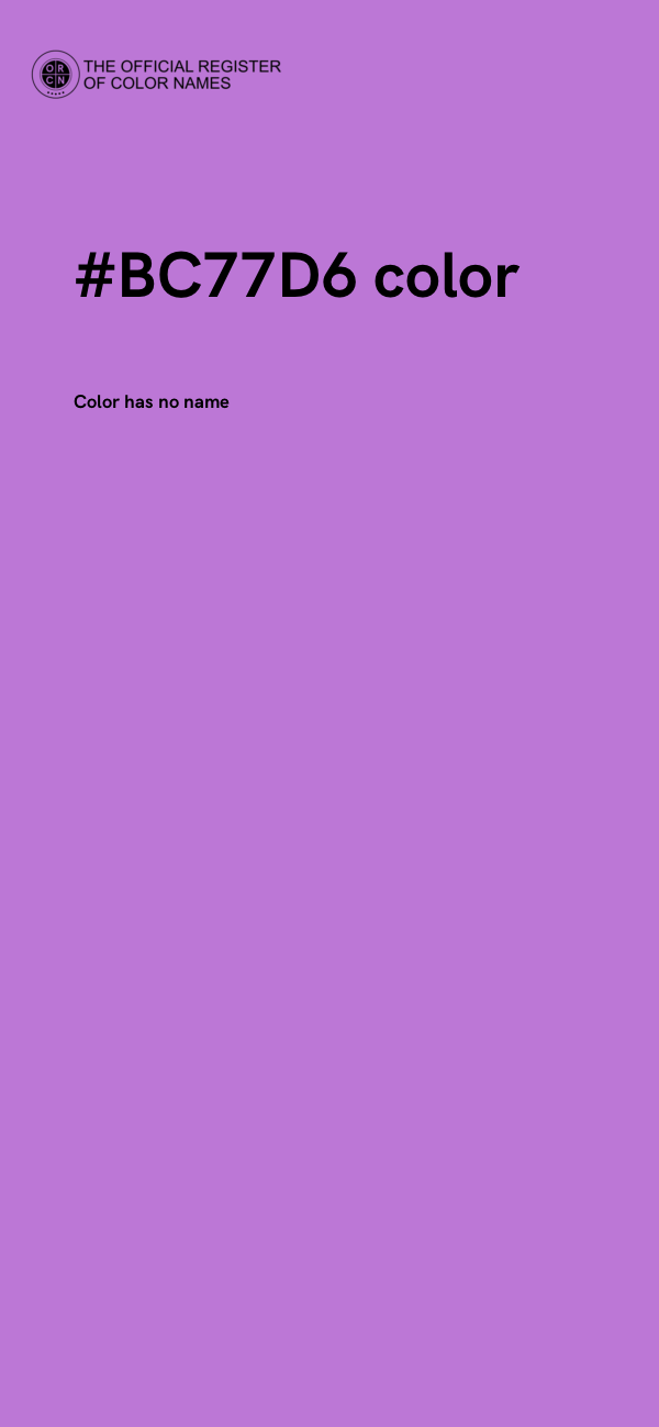 #BC77D6 color image