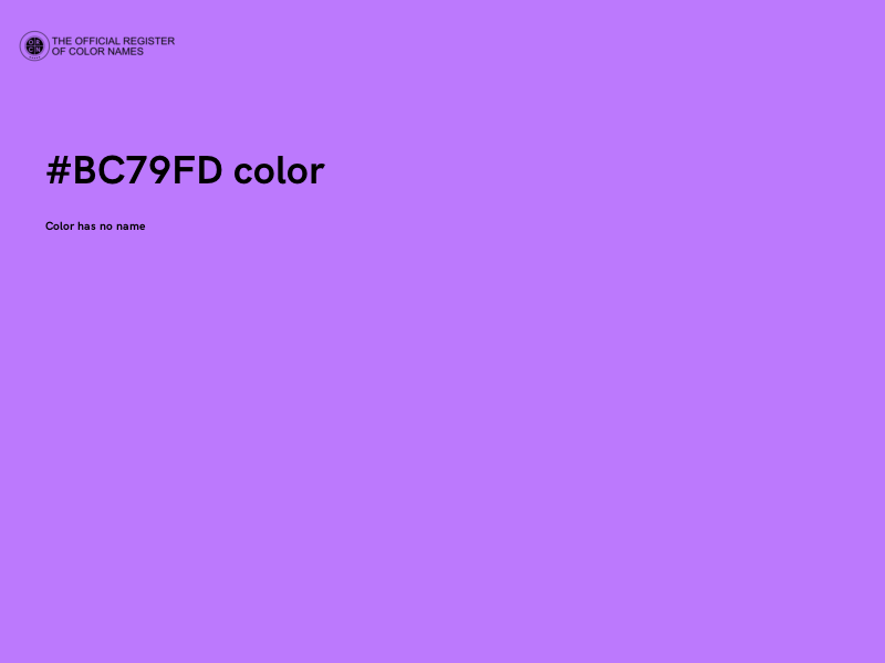 #BC79FD color image
