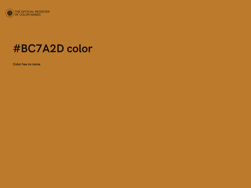 #BC7A2D color image