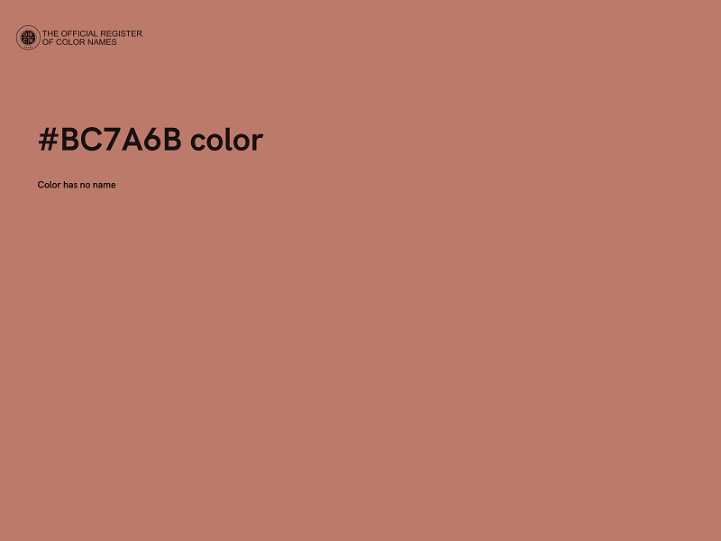 #BC7A6B color image