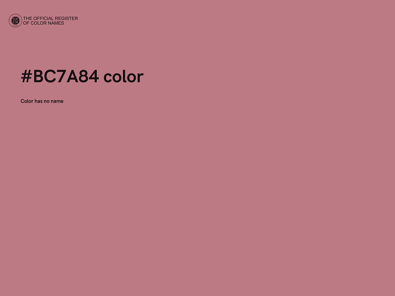 #BC7A84 color image