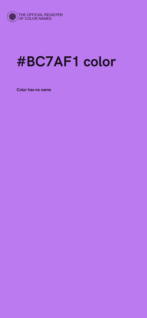 #BC7AF1 color image