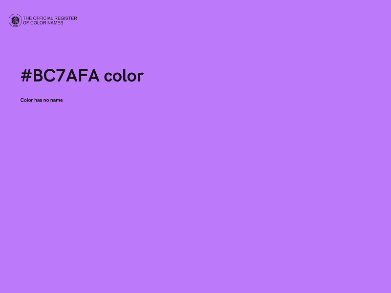 #BC7AFA color image