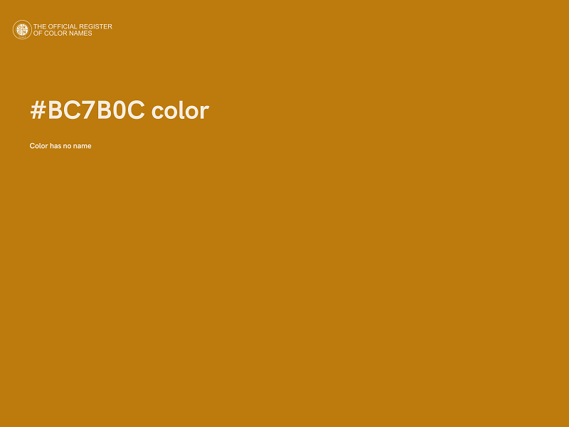 #BC7B0C color image