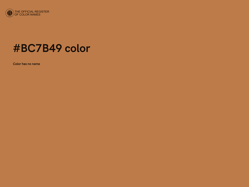 #BC7B49 color image