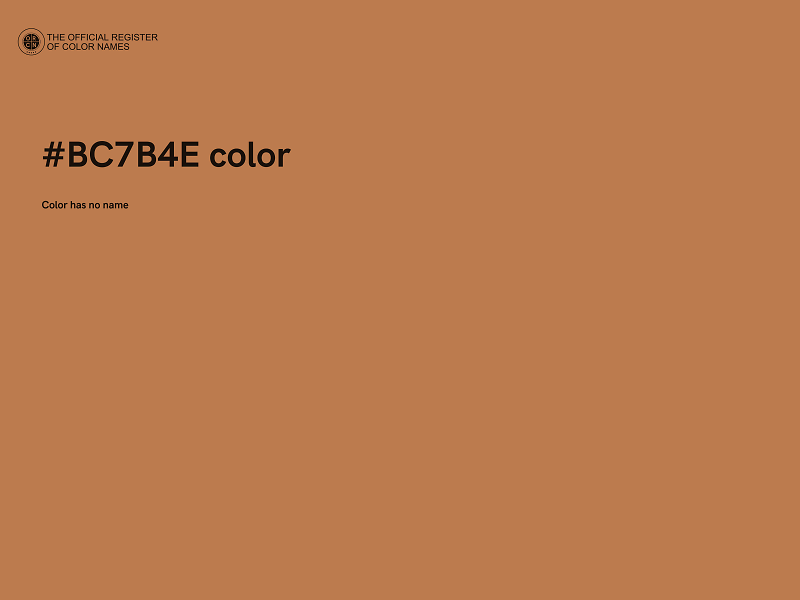 #BC7B4E color image