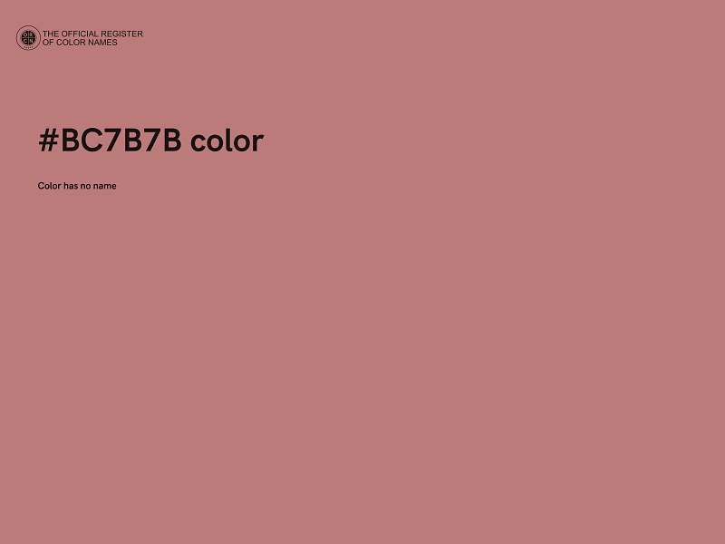 #BC7B7B color image