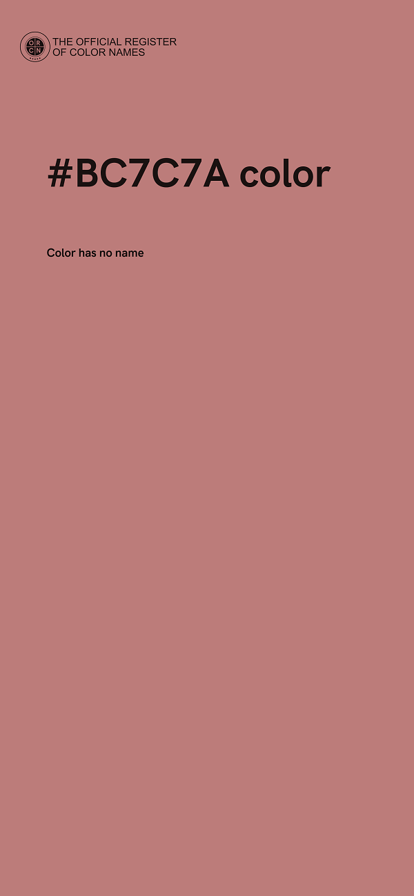 #BC7C7A color image