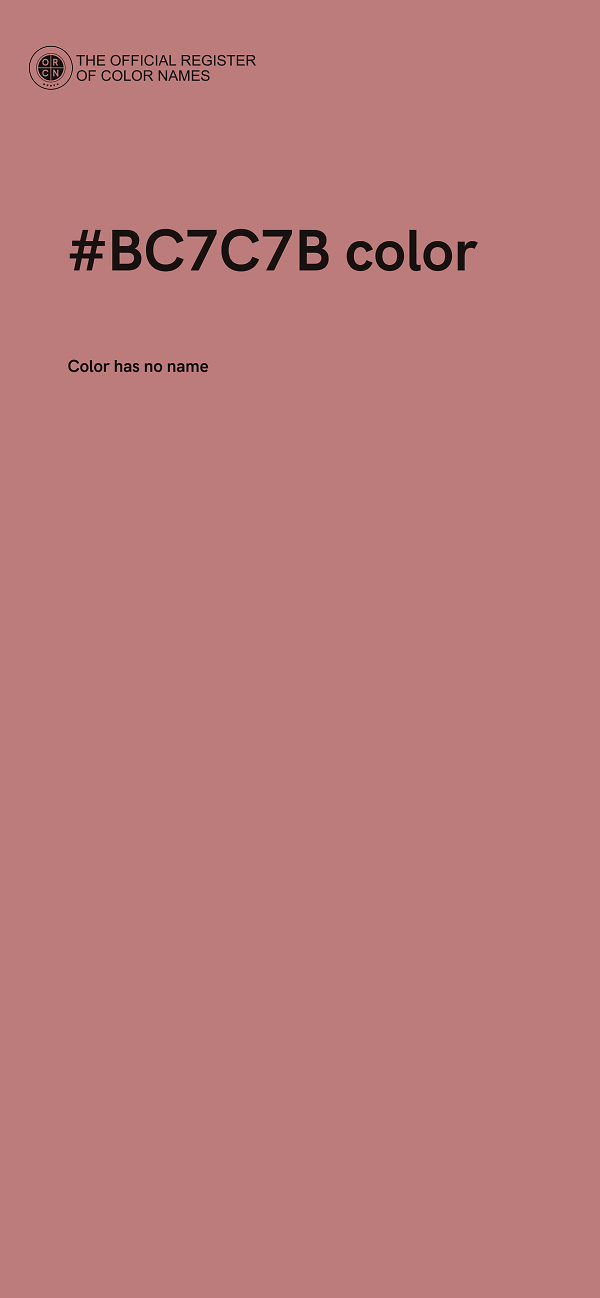 #BC7C7B color image