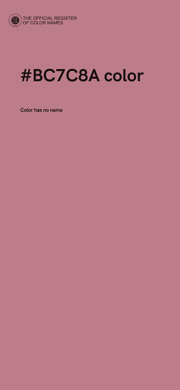 #BC7C8A color image
