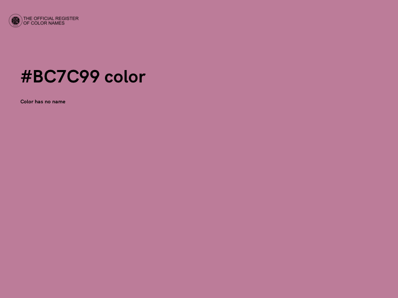 #BC7C99 color image