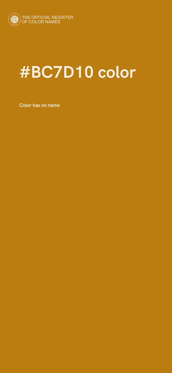 #BC7D10 color image