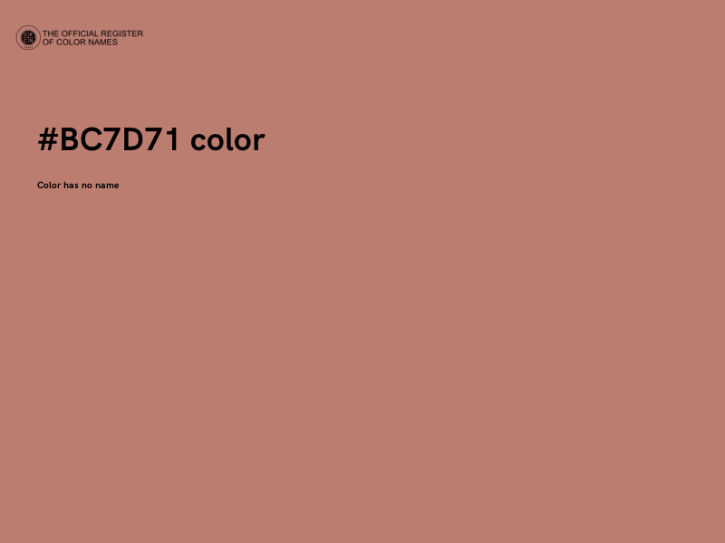 #BC7D71 color image